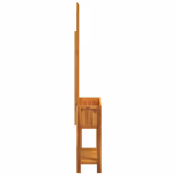 vidaXL Planter with Trellis and Shelf Flower Raised Bed Solid Wood Acacia - Additional view 4
