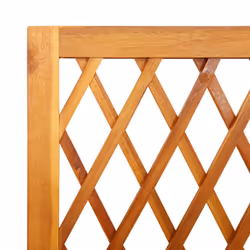 vidaXL Planter with Trellis and Shelf Flower Raised Bed Solid Wood Acacia - Additional view 6