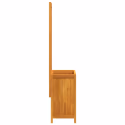 vidaXL Planter with Trellis Outdoor Flower Pot Raised Bed Solid Wood Acacia - Additional view 4