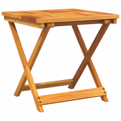 vidaXL Folding Garden Table Outdoor Table Patio Dining Table Solid Wood Acacia - 50 x 50 x 50 cm - Additional view 5
