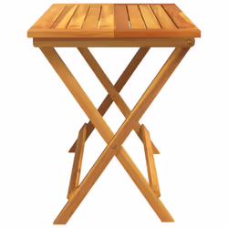 vidaXL Folding Garden Table Outdoor Table Patio Dining Table Solid Wood Acacia - 90 x 52.5 x 65 cm - Additional view 4