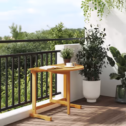 vidaXL Folding Balcony Table Outdoor Table Dining Table Solid Wood Acacia