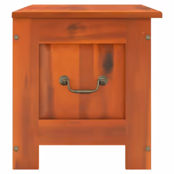 vidaXL Storage Chest with Lid Home Organiser Storage Toy Box Solid Wood Acacia - brown, 70 x 35 x 37 cm - Additional view 4