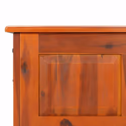 vidaXL Storage Chest with Lid Home Organiser Storage Toy Box Solid Wood Acacia - brown, 70 x 35 x 37 cm - Additional view 7