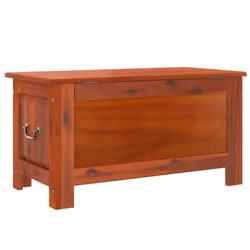vidaXL Storage Chest with Lid Home Organiser Storage Toy Box Solid Wood Acacia - brown, 90 x 45 x 47 cm - Additional view 5