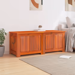 vidaXL Storage Chest with Lid Home Organiser Storage Toy Box Solid Wood Acacia - brown, 150 x 55 x 57 cm - Additional view 2