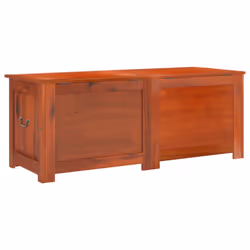 vidaXL Storage Chest with Lid Home Organiser Storage Toy Box Solid Wood Acacia - brown, 150 x 55 x 57 cm - Additional view 5