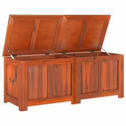 vidaXL Storage Chest with Lid Home Organiser Storage Toy Box Solid Wood Acacia - brown, 150 x 55 x 57 cm - Additional view 6
