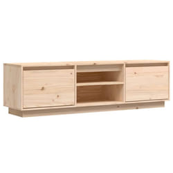 vidaXL TV Cabinet TV Unit Entertainment Centre Media TV Stand Solid Wood Pine - natural