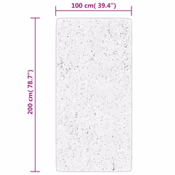 vidaXL Rug Short Pile Soft and Washable Floor Mat Area Rug Bedroom Carpet - anthracite, 100 x 200 cm - Additional view 3