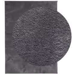 vidaXL Rug Short Pile Soft and Washable Floor Mat Area Rug Bedroom Carpet - anthracite, 120 x 170 cm - Additional view 2