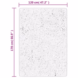 vidaXL Rug Short Pile Soft and Washable Floor Mat Area Rug Bedroom Carpet - anthracite, 120 x 170 cm - Additional view 3