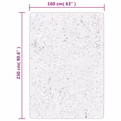 vidaXL Rug Short Pile Soft and Washable Floor Mat Area Rug Bedroom Carpet - anthracite, 160 x 230 cm - Additional view 9