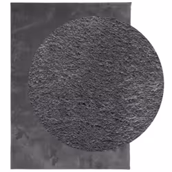 vidaXL Rug Short Pile Soft and Washable Floor Mat Area Rug Bedroom Carpet - anthracite, 200 x 280 cm - Additional view 2