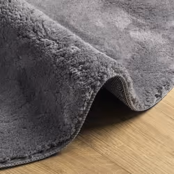 vidaXL Rug Short Pile Soft and Washable Floor Mat Area Rug Bedroom Carpet - anthracite, 80 cm - Additional view 5