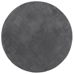 vidaXL Rug Short Pile Soft and Washable Floor Mat Area Rug Bedroom Carpet - anthracite, 200 cm