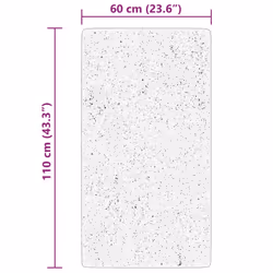 vidaXL Rug Short Pile Soft and Washable Floor Mat Area Rug Bedroom Carpet - cream, 60 x 110 cm - Additional view 9