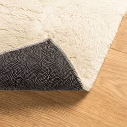 vidaXL Rug Short Pile Soft and Washable Floor Mat Area Rug Bedroom Carpet - cream, 80 x 150 cm - Additional view 4