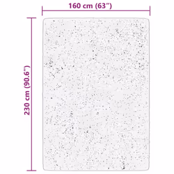 vidaXL Rug Short Pile Soft and Washable Floor Mat Area Rug Bedroom Carpet - cream, 160 x 230 cm - Additional view 9