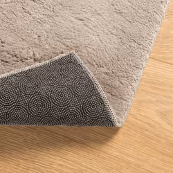 vidaXL Rug Short Pile Soft and Washable Floor Mat Area Rug Bedroom Carpet - sand, 140 x 200 cm - Additional view 4