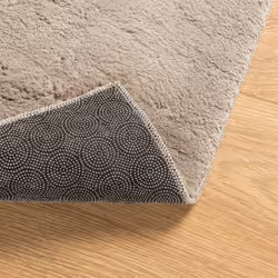 vidaXL Rug Short Pile Soft and Washable Floor Mat Area Rug Bedroom Carpet - sand, 200 x 280 cm - Additional view 4