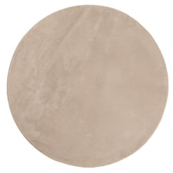 vidaXL Rug Short Pile Soft and Washable Floor Mat Area Rug Bedroom Carpet - sand, 80 cm