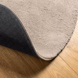 vidaXL Rug Short Pile Soft and Washable Floor Mat Area Rug Bedroom Carpet - sand, 200 cm - Additional view 4