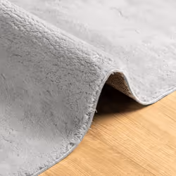 vidaXL Rug Short Pile Soft and Washable Floor Mat Area Rug Bedroom Carpet - grey, 100 x 200 cm - Additional view 5