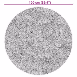 vidaXL Rug Short Pile Soft and Washable Floor Mat Area Rug Bedroom Carpet - grey, 100 cm