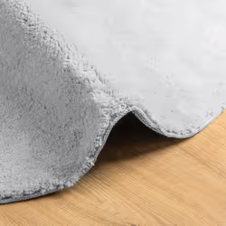 vidaXL Rug Short Pile Soft and Washable Floor Mat Area Rug Bedroom Carpet - grey, 100 cm - Additional view 5