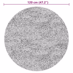 vidaXL Rug Short Pile Soft and Washable Floor Mat Area Rug Bedroom Carpet - grey, 120 cm