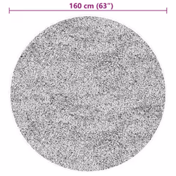 vidaXL Rug Short Pile Soft and Washable Floor Mat Area Rug Bedroom Carpet - grey, 160 cm - Additional view 9