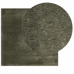 vidaXL Rug Short Pile Soft and Washable Floor Mat Area Rug Bedroom Carpet - green, 120 x 120 cm - Additional view 2