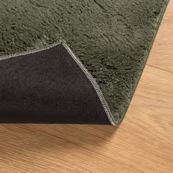 vidaXL Rug Short Pile Soft and Washable Floor Mat Area Rug Bedroom Carpet - green, 120 x 120 cm - Additional view 4