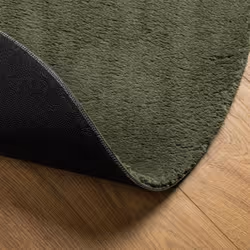 vidaXL Rug Short Pile Soft and Washable Floor Mat Area Rug Bedroom Carpet - green, 80 cm - Additional view 4