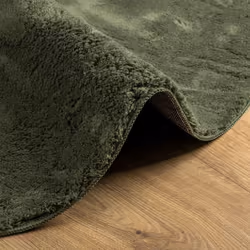 vidaXL Rug Short Pile Soft and Washable Floor Mat Area Rug Bedroom Carpet - green, 80 cm - Additional view 5