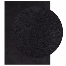 vidaXL Rug Short Pile Soft and Washable Floor Mat Area Rug Bedroom Carpet - black, 120 x 170 cm - Additional view 2