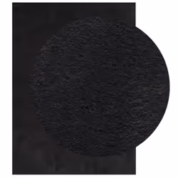 vidaXL Rug Short Pile Soft and Washable Floor Mat Area Rug Bedroom Carpet - black, 140 x 200 cm - Additional view 2