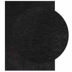 vidaXL Rug Short Pile Soft and Washable Floor Mat Area Rug Bedroom Carpet - black, 160 x 230 cm - Additional view 2
