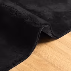 vidaXL Rug Short Pile Soft and Washable Floor Mat Area Rug Bedroom Carpet - black, 200 x 280 cm - Additional view 5