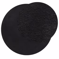 vidaXL Rug Short Pile Soft and Washable Floor Mat Area Rug Bedroom Carpet - black, 100 cm - Additional view 2