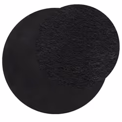 vidaXL Rug Short Pile Soft and Washable Floor Mat Area Rug Bedroom Carpet - black, 160 cm