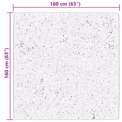vidaXL Rug Short Pile Soft and Washable Floor Mat Area Rug Bedroom Carpet - blue, 160 x 160 cm - Additional view 3