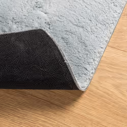 vidaXL Rug Short Pile Soft and Washable Floor Mat Area Rug Bedroom Carpet - blue, 160 x 160 cm - Additional view 4