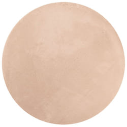 vidaXL Rug Short Pile Soft and Washable Floor Mat Area Rug Bedroom Carpet - blush, 100 cm