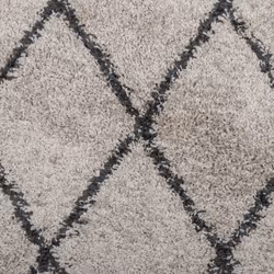 vidaXL Shaggy Rug Floor Mat Fluffy Rug Area Rug PAMPLONA High Pile Modern - beige and anthracite, 80 cm - Additional view 8
