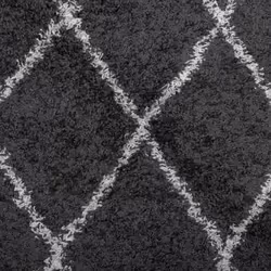 vidaXL Shaggy Rug Floor Mat Fluffy Rug Area Rug PAMPLONA High Pile Modern - black and cream, 120 x 170 cm - Additional view 8
