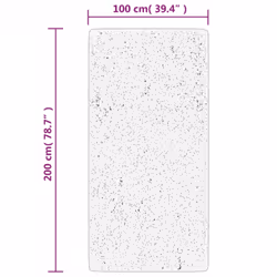 vidaXL Rug Fluffy Rug Floor Carpet Area Rug IZA Short Pile Scandinavian Look - anthracite, 100200 cm