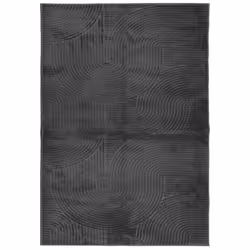 vidaXL Rug Fluffy Rug Floor Carpet Area Rug IZA Short Pile Scandinavian Look - anthracite, 140200 cm