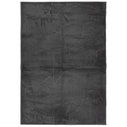 vidaXL Rug Fluffy Rug Floor Carpet Area Rug IZA Short Pile Scandinavian Look - anthracite, 140200 cm